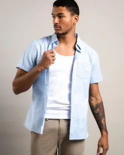 Lucid Must Have Short Sleeve Shirt Lt Blue Hot