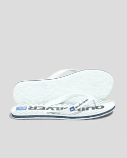 Quiksilver Natas Thongs White/white/black New