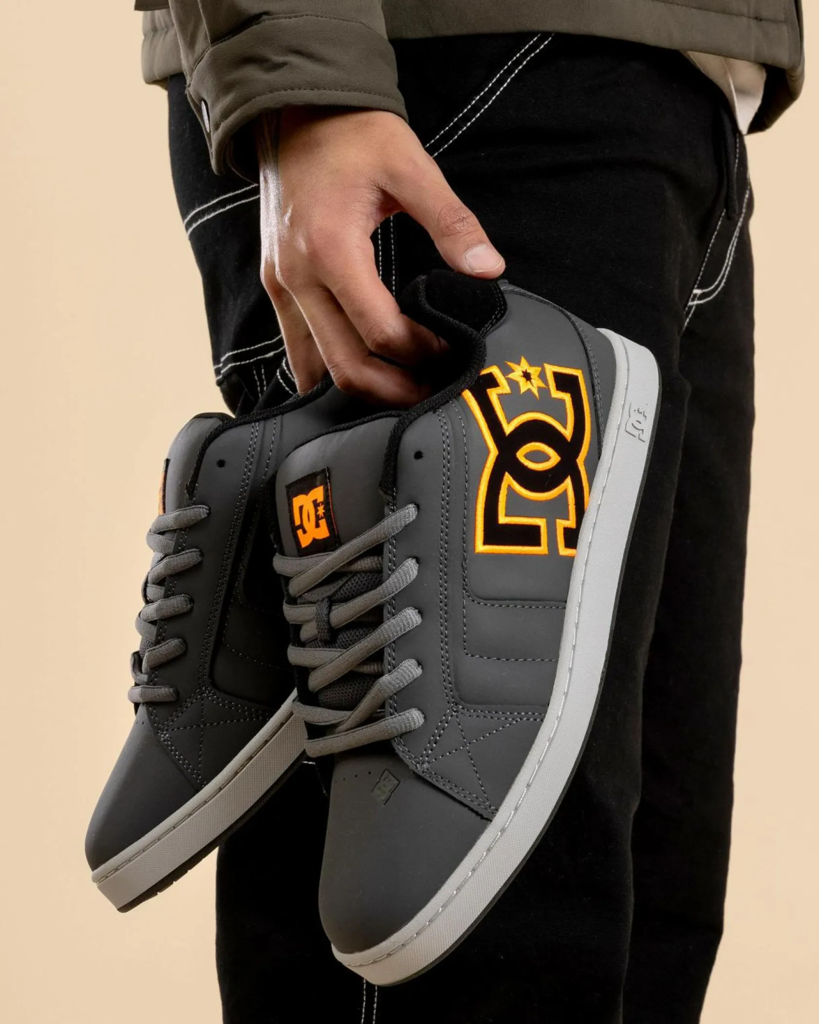 DC Shoes Net Shoes Grey/black/orange New