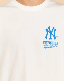 Majestic New York Yankees Iconic Eats T-Shirt White Marl Best