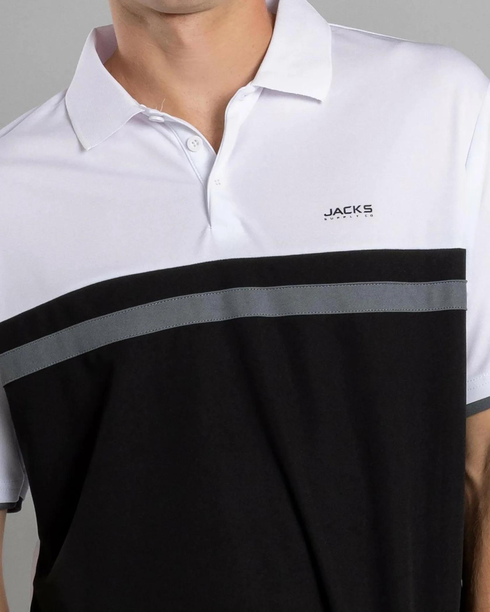 Jacks Nexus Polo Shirt White/black Online