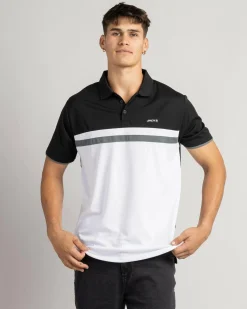 Jacks Nexus Polo Shirt Black/white Clearance