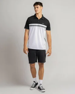 Jacks Nexus Polo Shirt Black/white Clearance