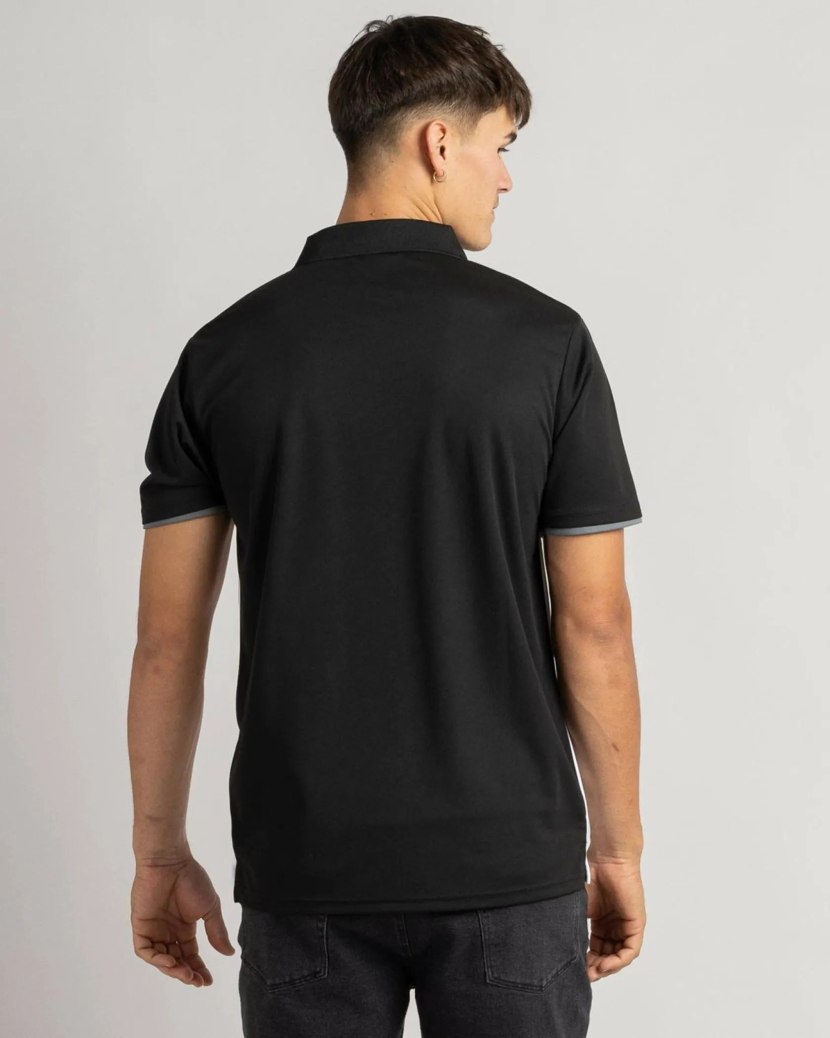Jacks Nexus Polo Shirt Black/white Clearance