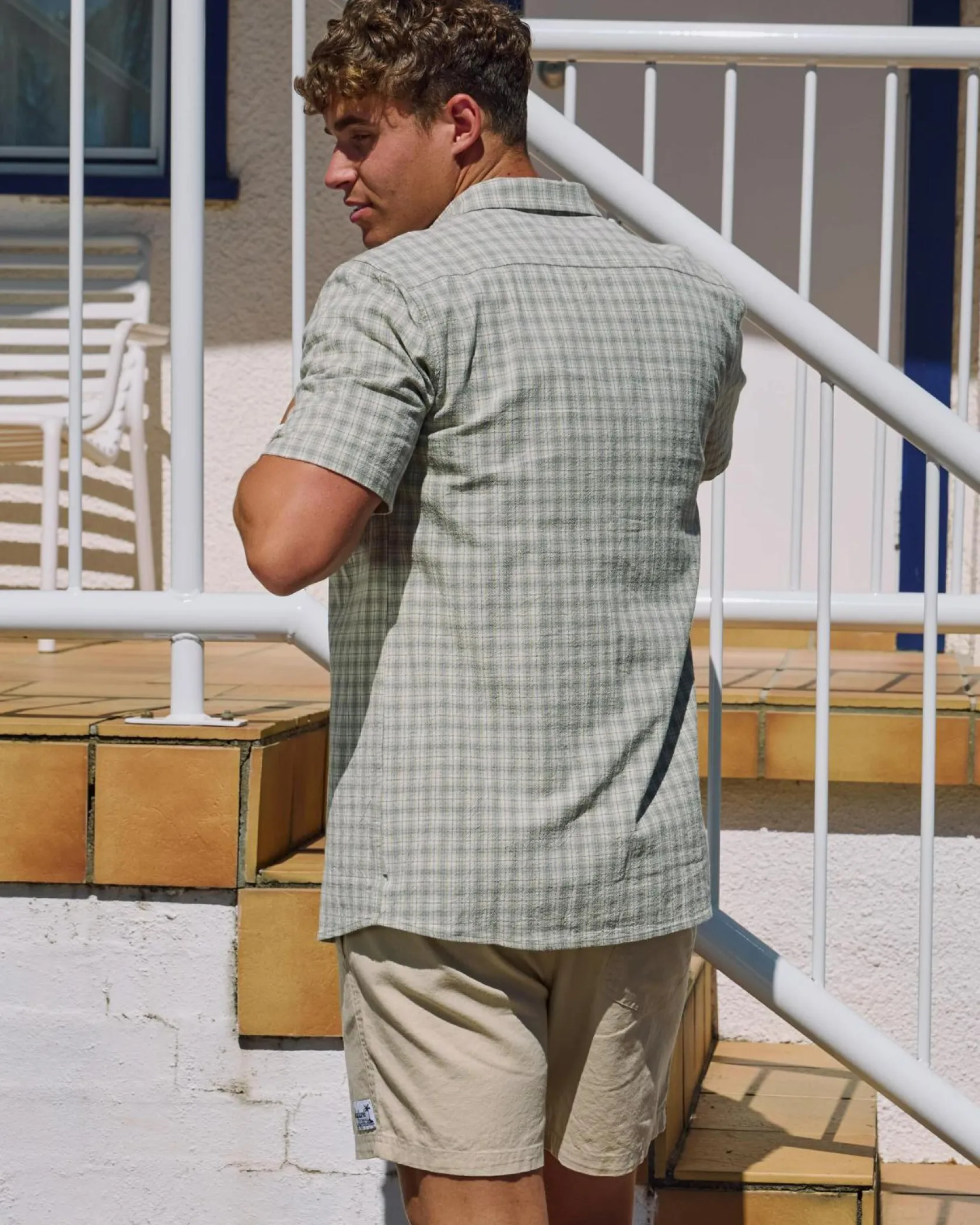Jacks Noble Short Sleeve Shirt Lt Green Discount