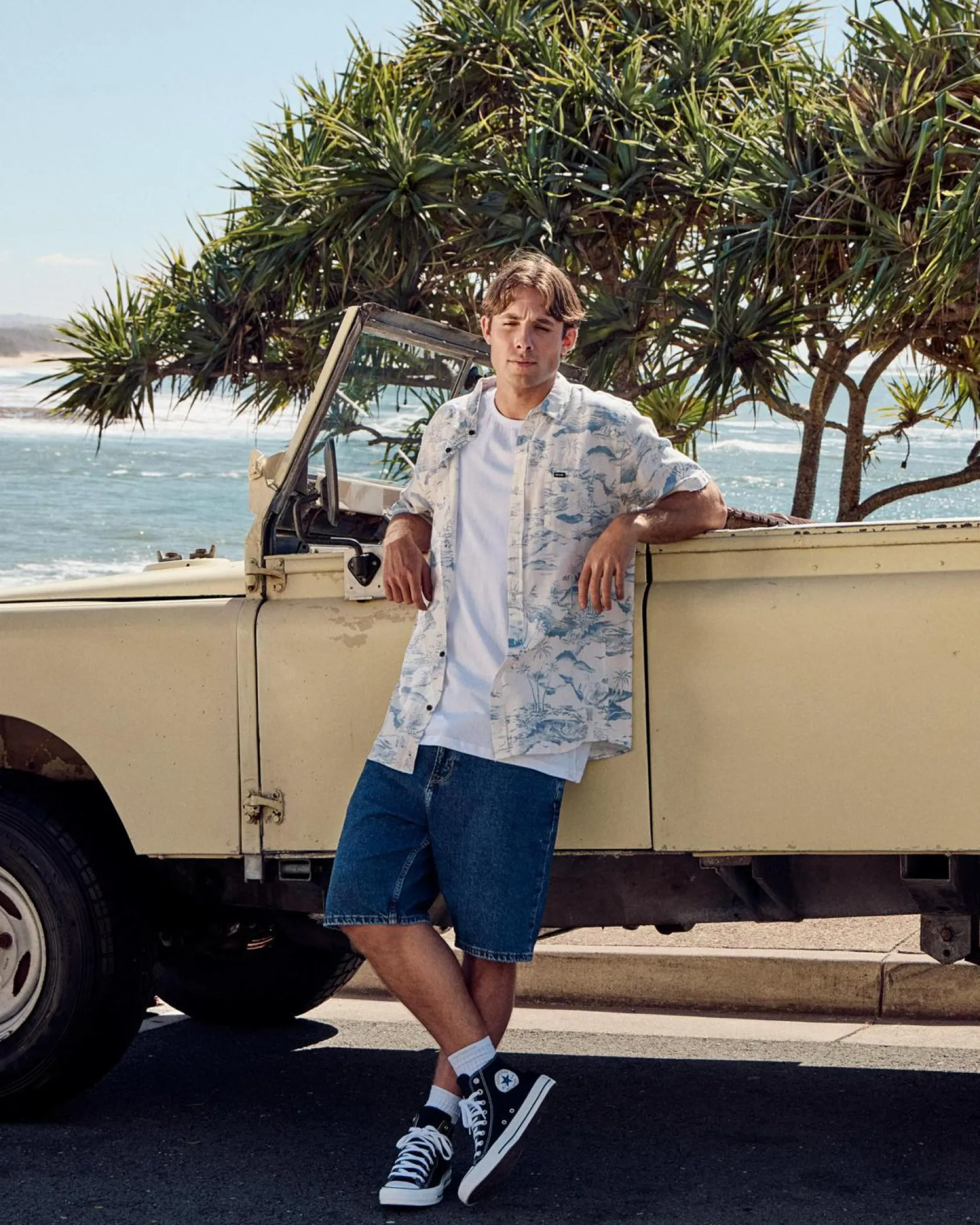 Rip Curl Nocturnal Short Sleeve Shirt Bone