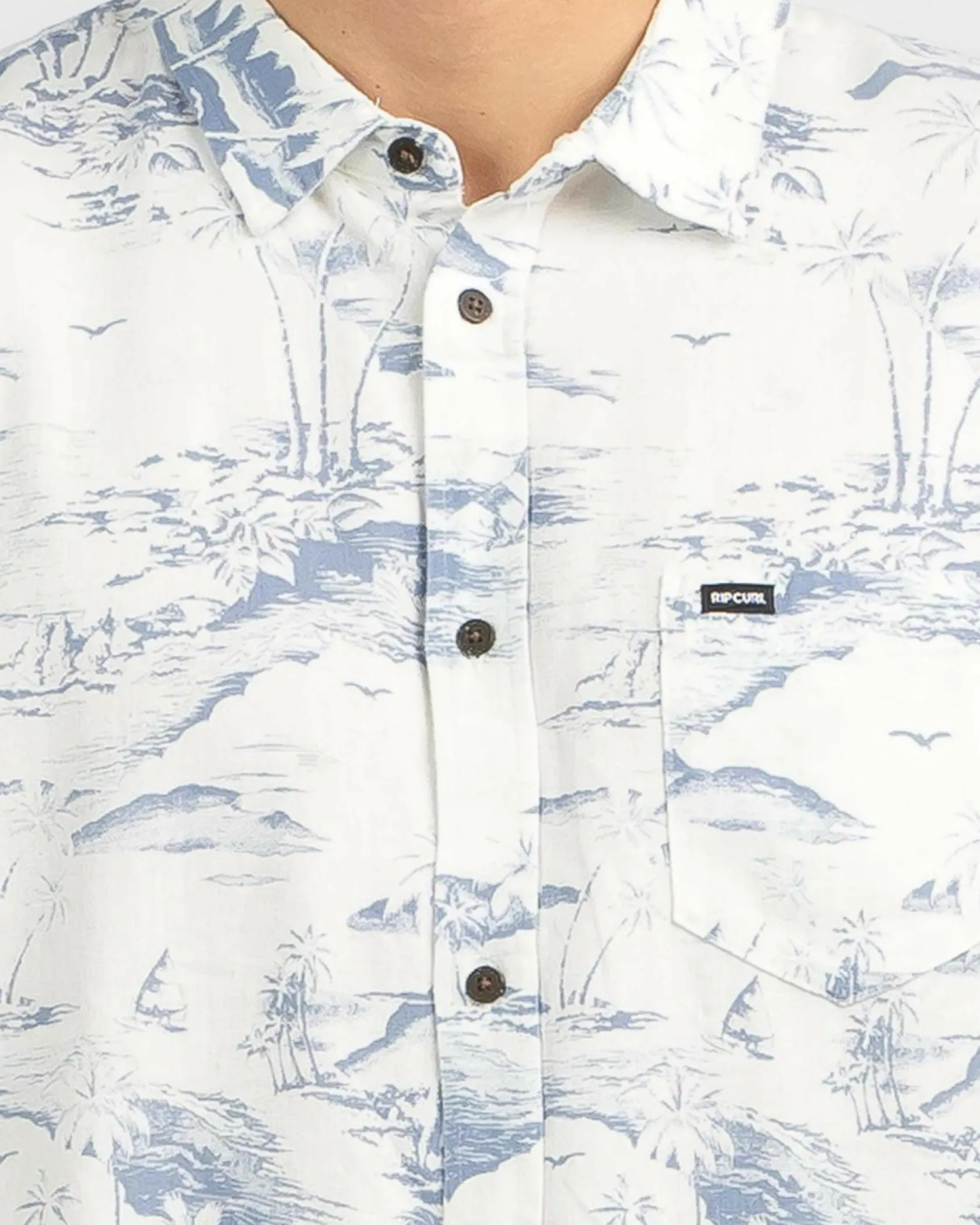 Rip Curl Nocturnal Short Sleeve Shirt Bone