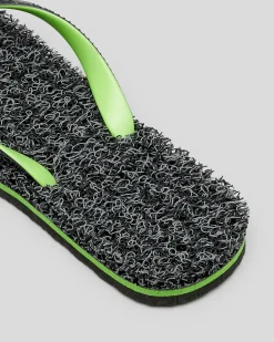 Kustom Noodle Marle Thongs Black/green Clearance