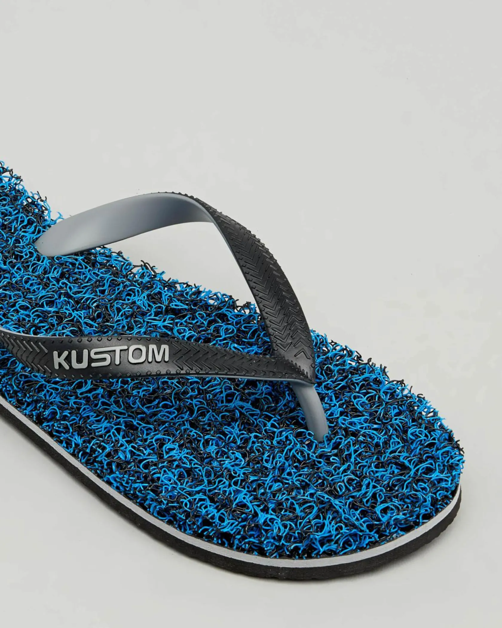 Kustom Noodle Marle Thongs Blue Black Best