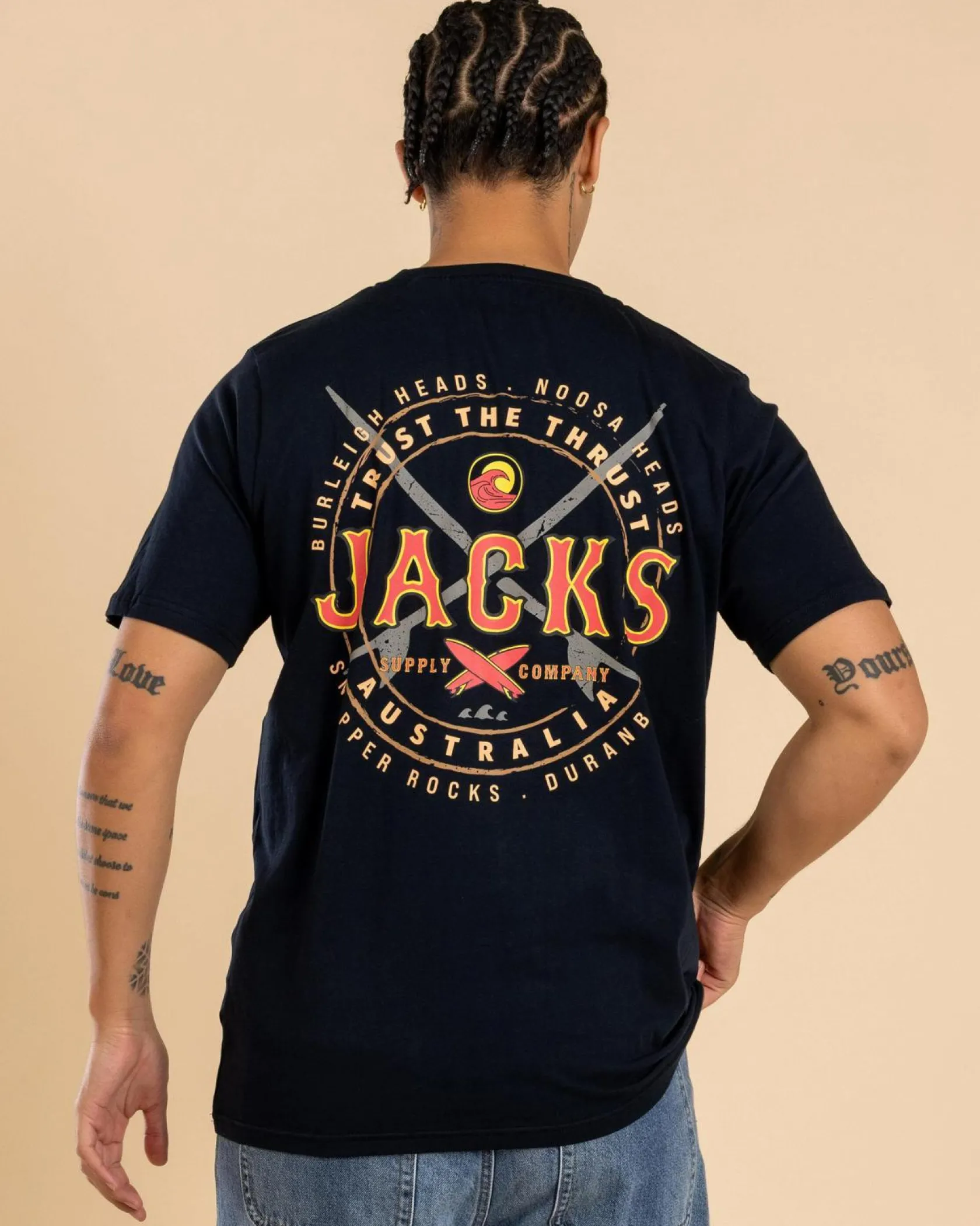 Jacks Noosa T-Shirt Navy Clearance
