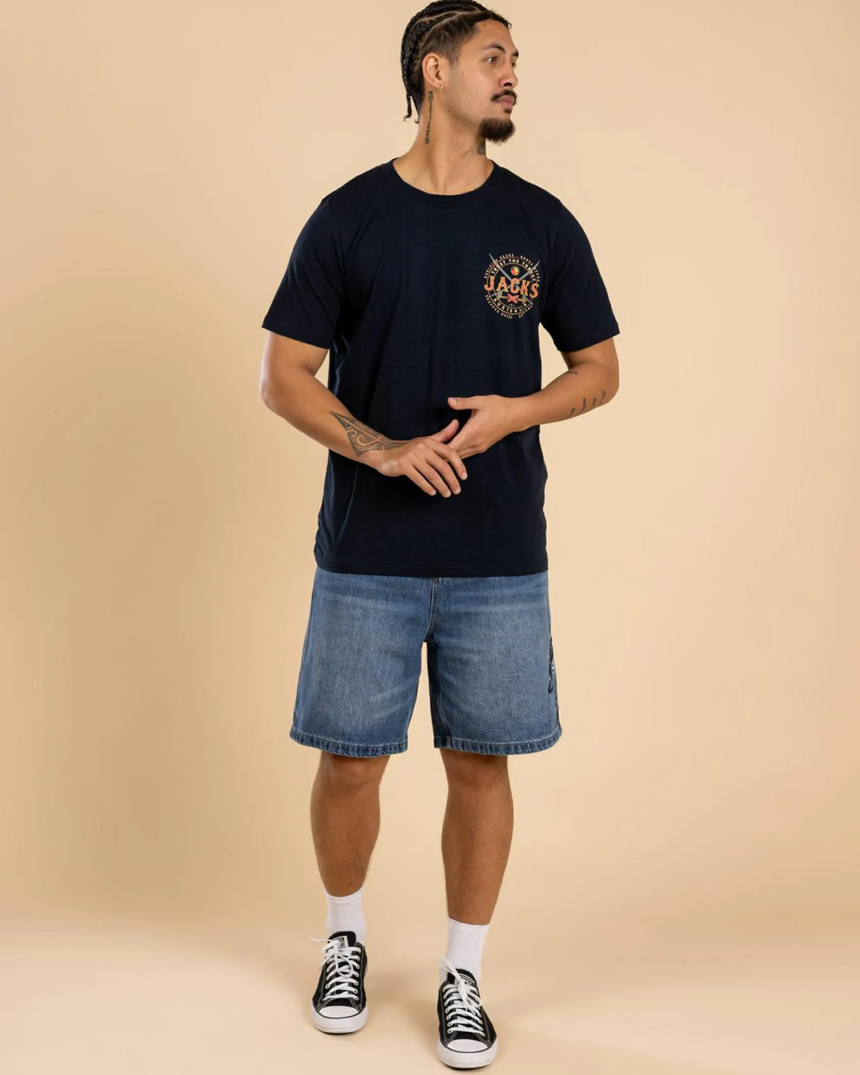 Jacks Noosa T-Shirt Navy Clearance