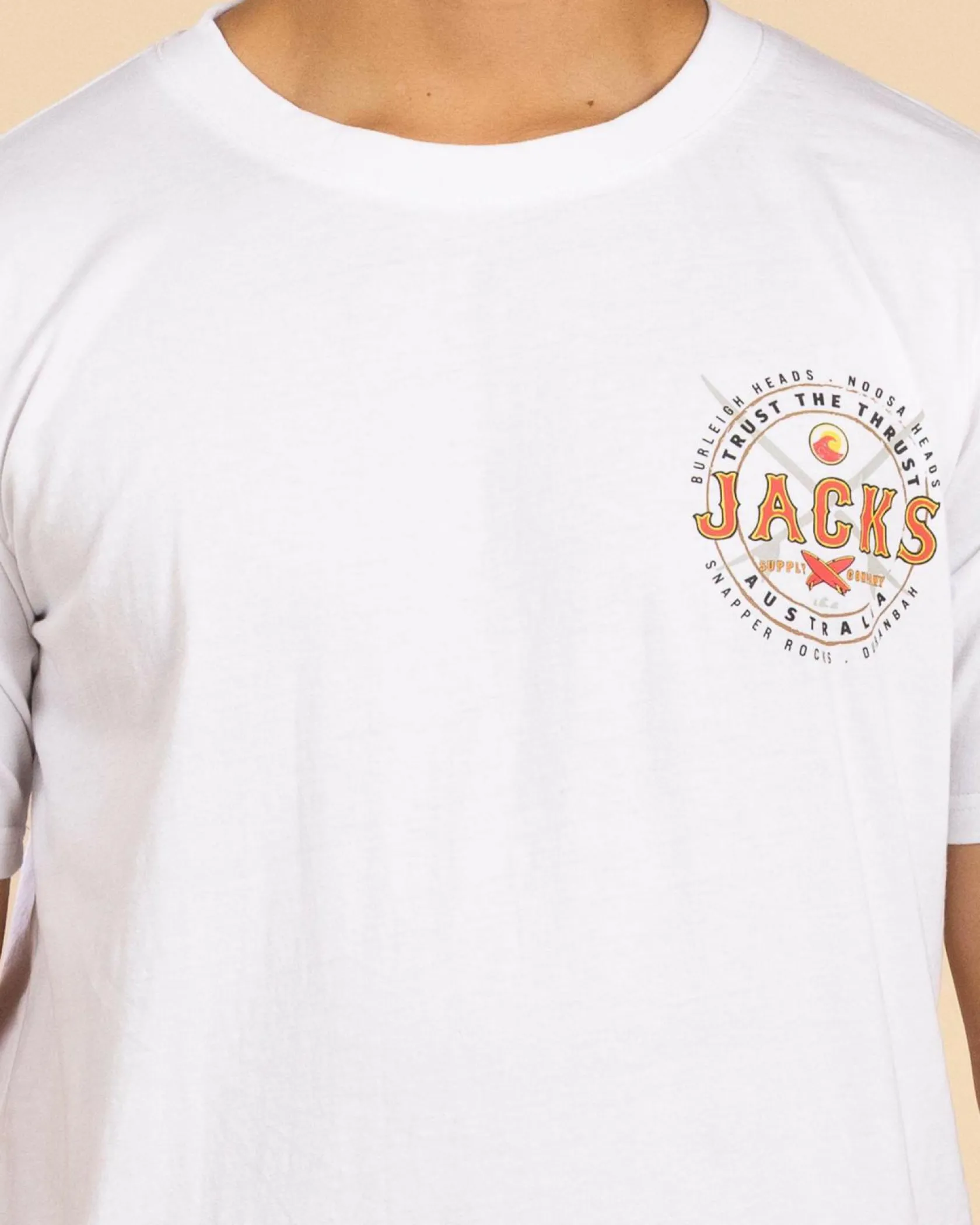 Jacks Noosa T-Shirt White Discount
