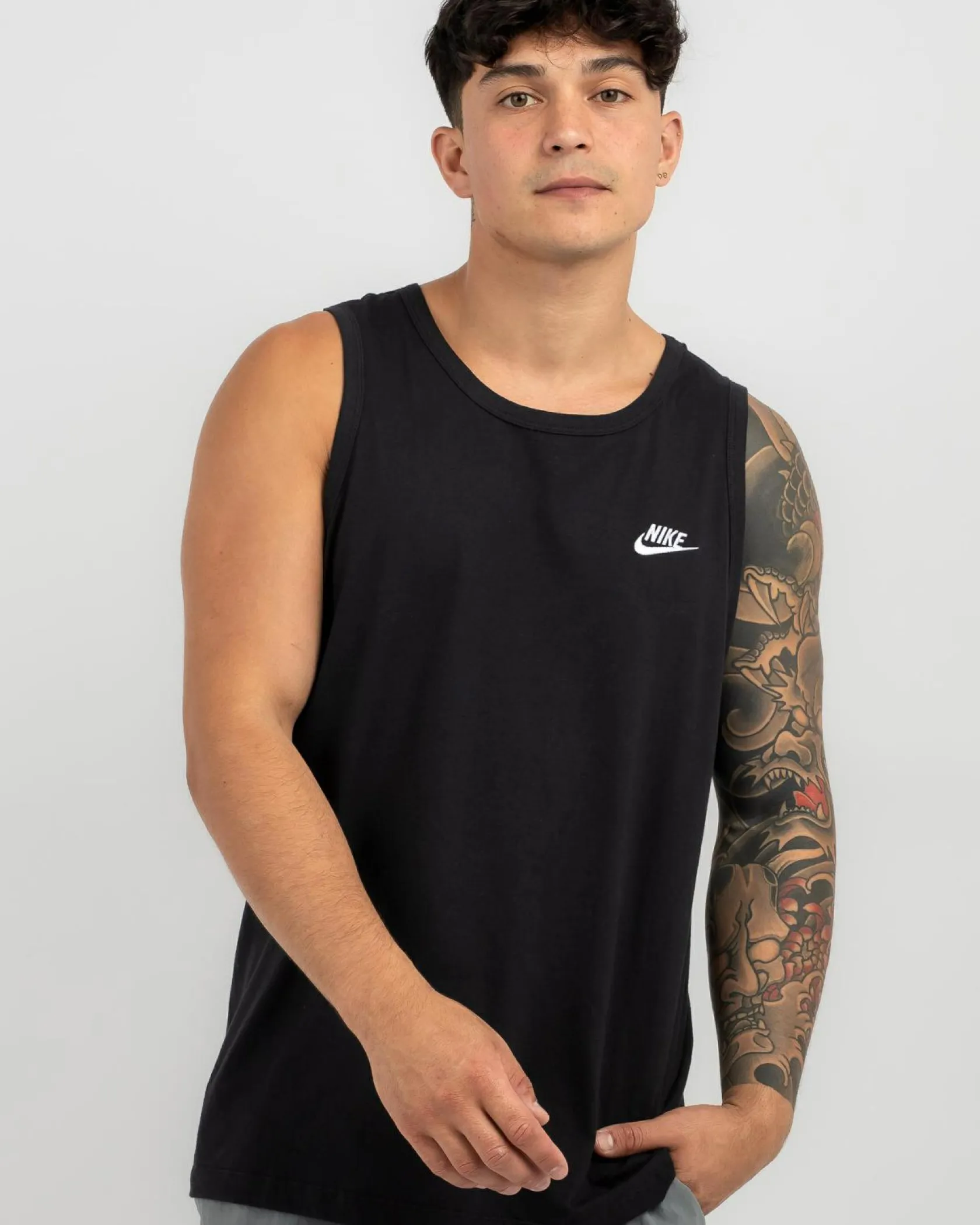 Nike NSW Club Singlet Black/white