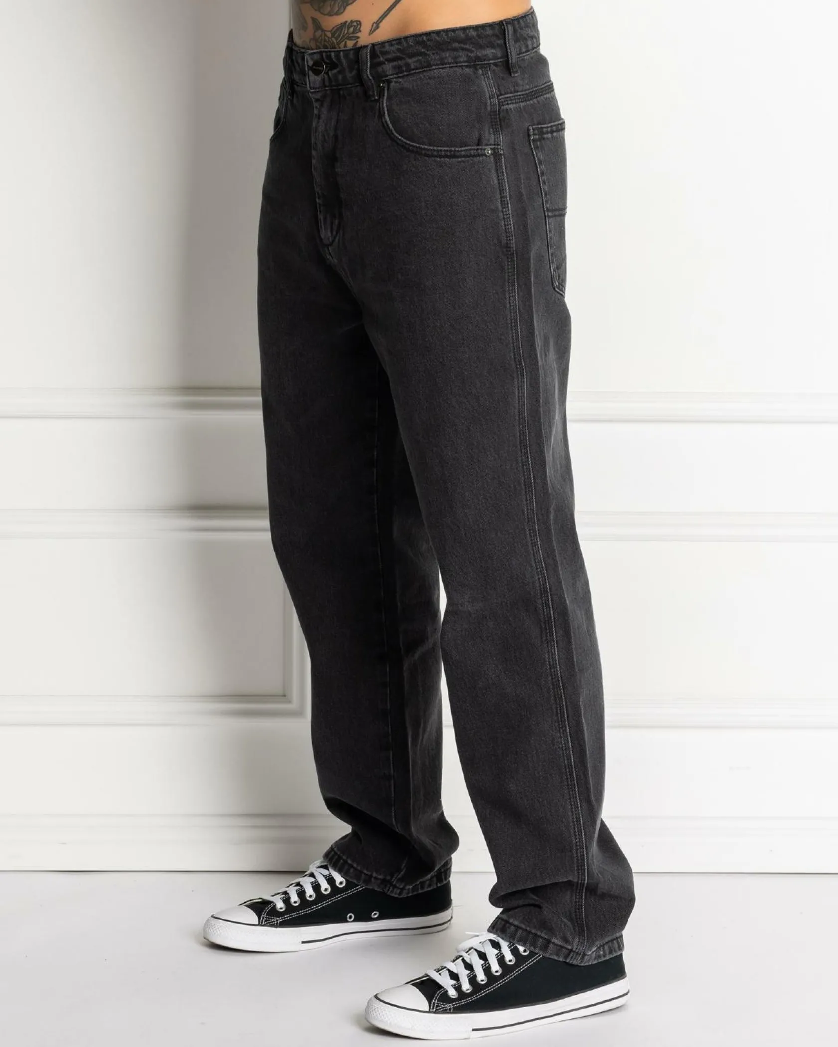 Worship Supplies Nuclear Lounger Jeans Used Black Discount