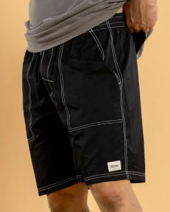 Rhythm Nylon Fatigue Jam Shorts Black Sale