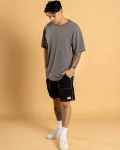 Rhythm Nylon Fatigue Jam Shorts Black Sale