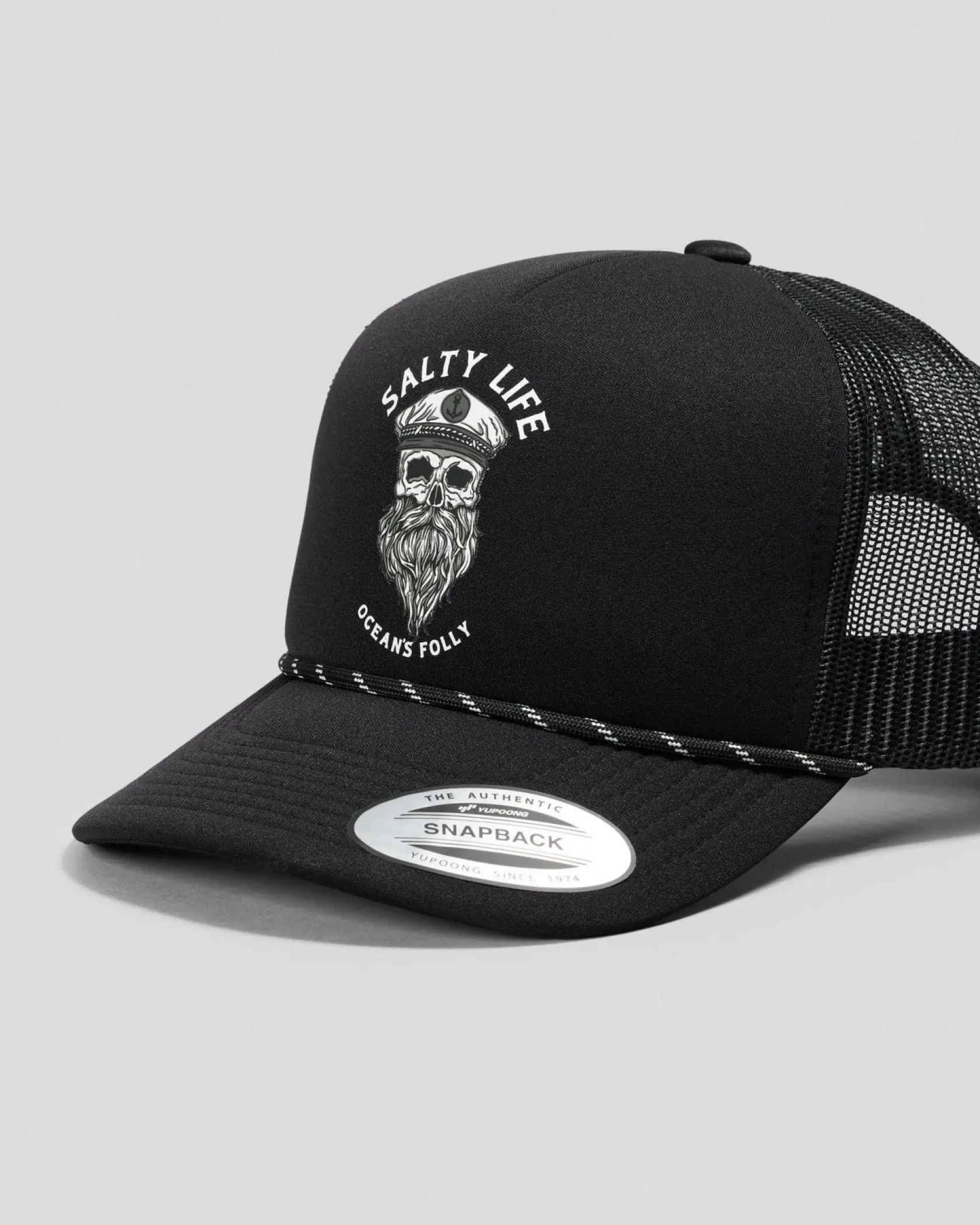 Salty Life Oceans Folly Trucker Cap Black Sale