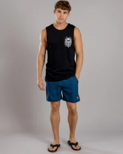 Salty Life Ocean's Gamble Muscle Tank Black Discount