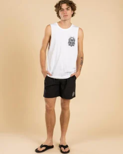 Salty Life Ocean's Gamble Muscle Tank White