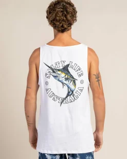 Salty Life Ocean's Pulse Singlet White Hot
