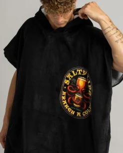Salty Life Octobrew Hooded Towel Black Online