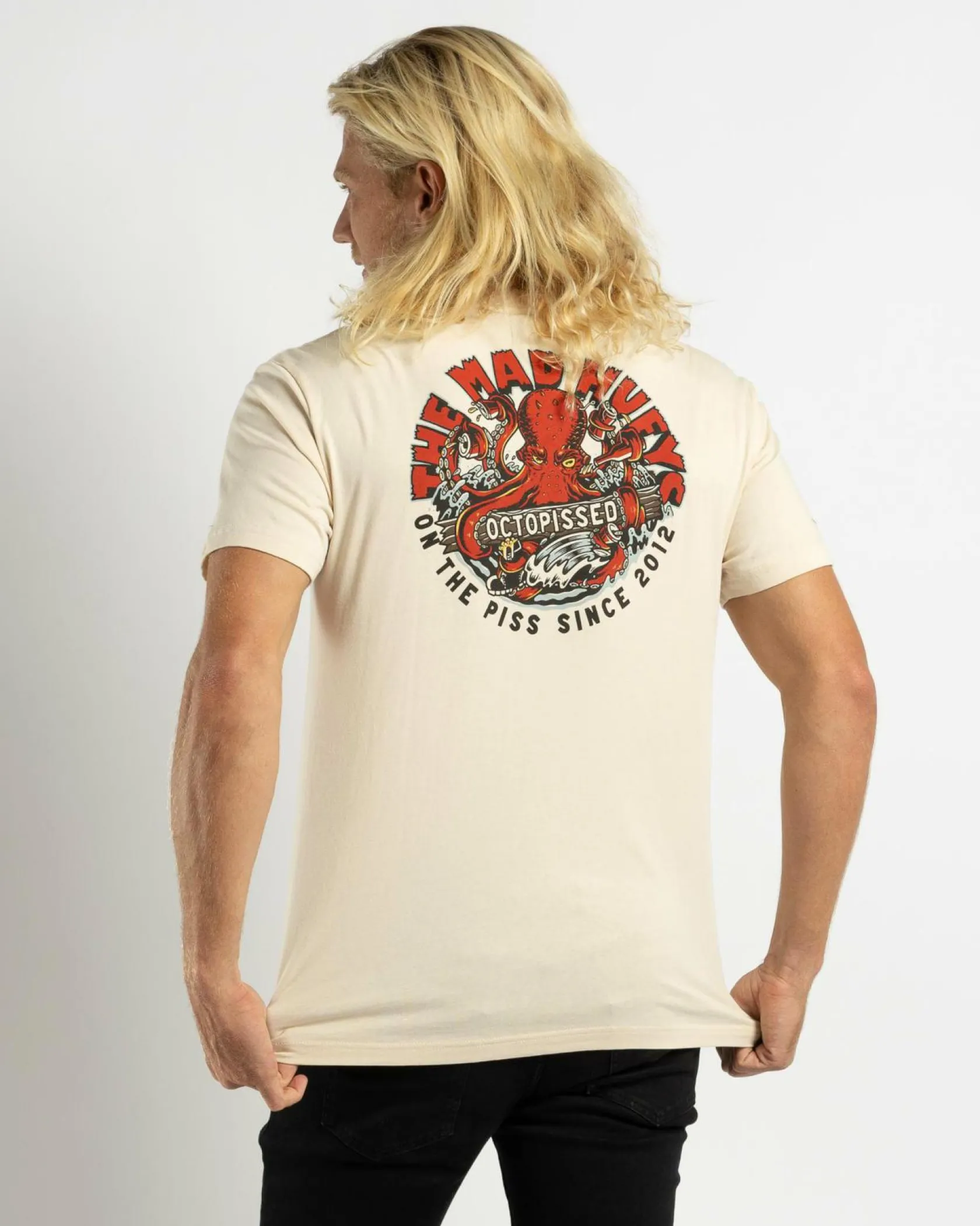 The Mad Hueys Octopissed T-Shirt Cement New