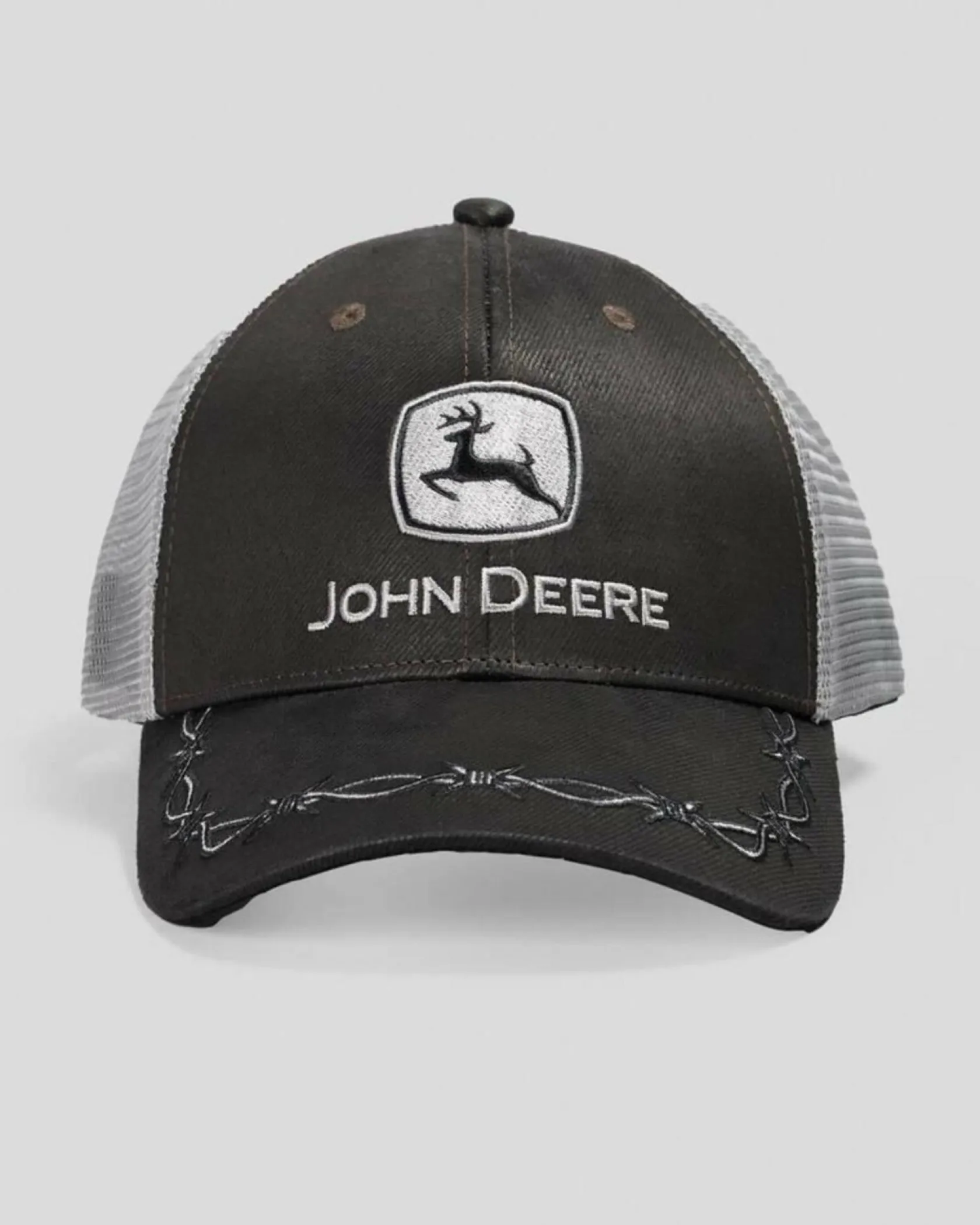 John Deere Oilskin Trucker Mesh Cap Black/silver Outlet
