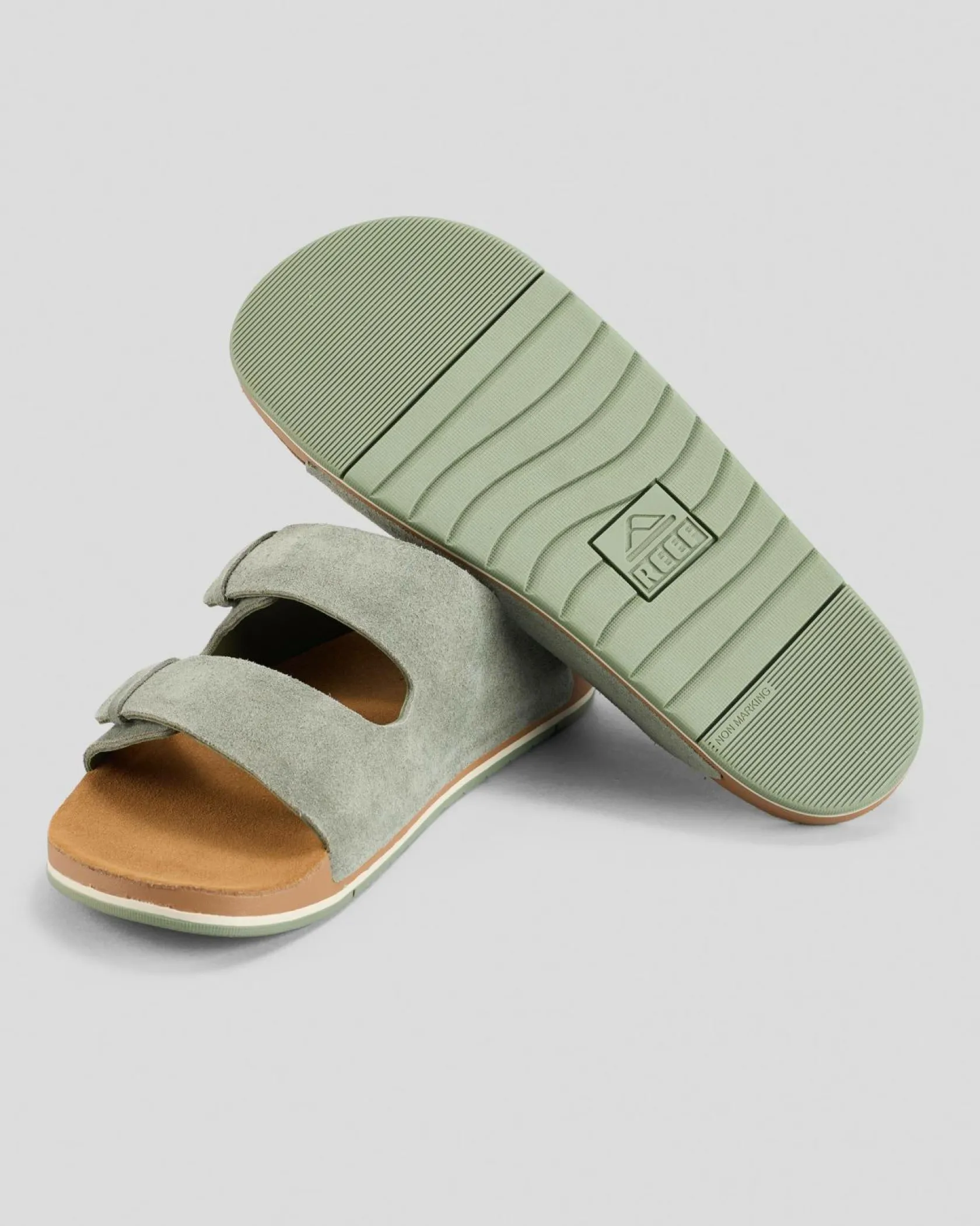 Reef Ojai Two Bar Sandals Faded Olive Outlet