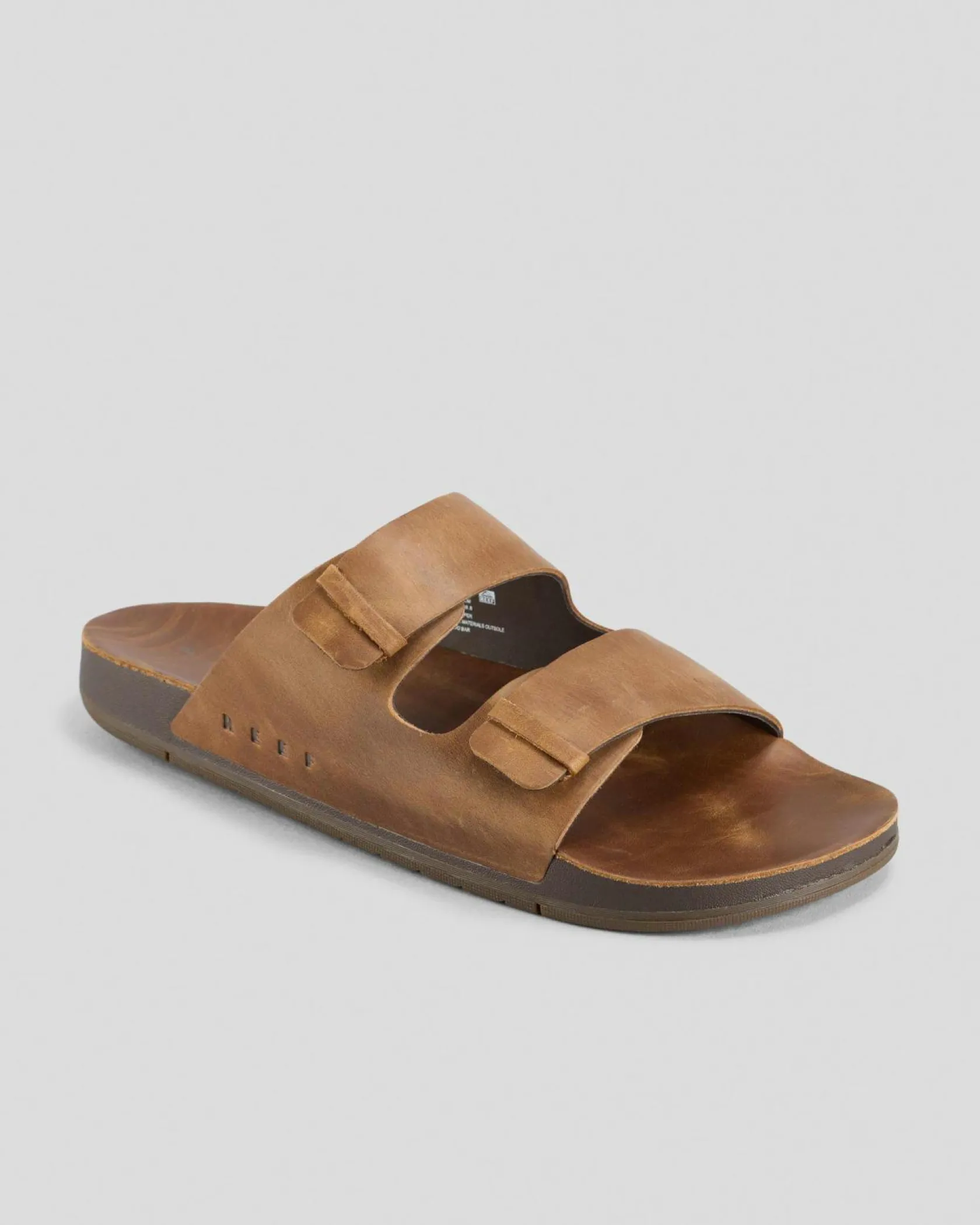Reef Ojai Two Bar Sandals Dark Brown New