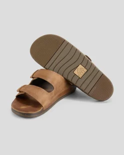 Reef Ojai Two Bar Sandals Dark Brown New