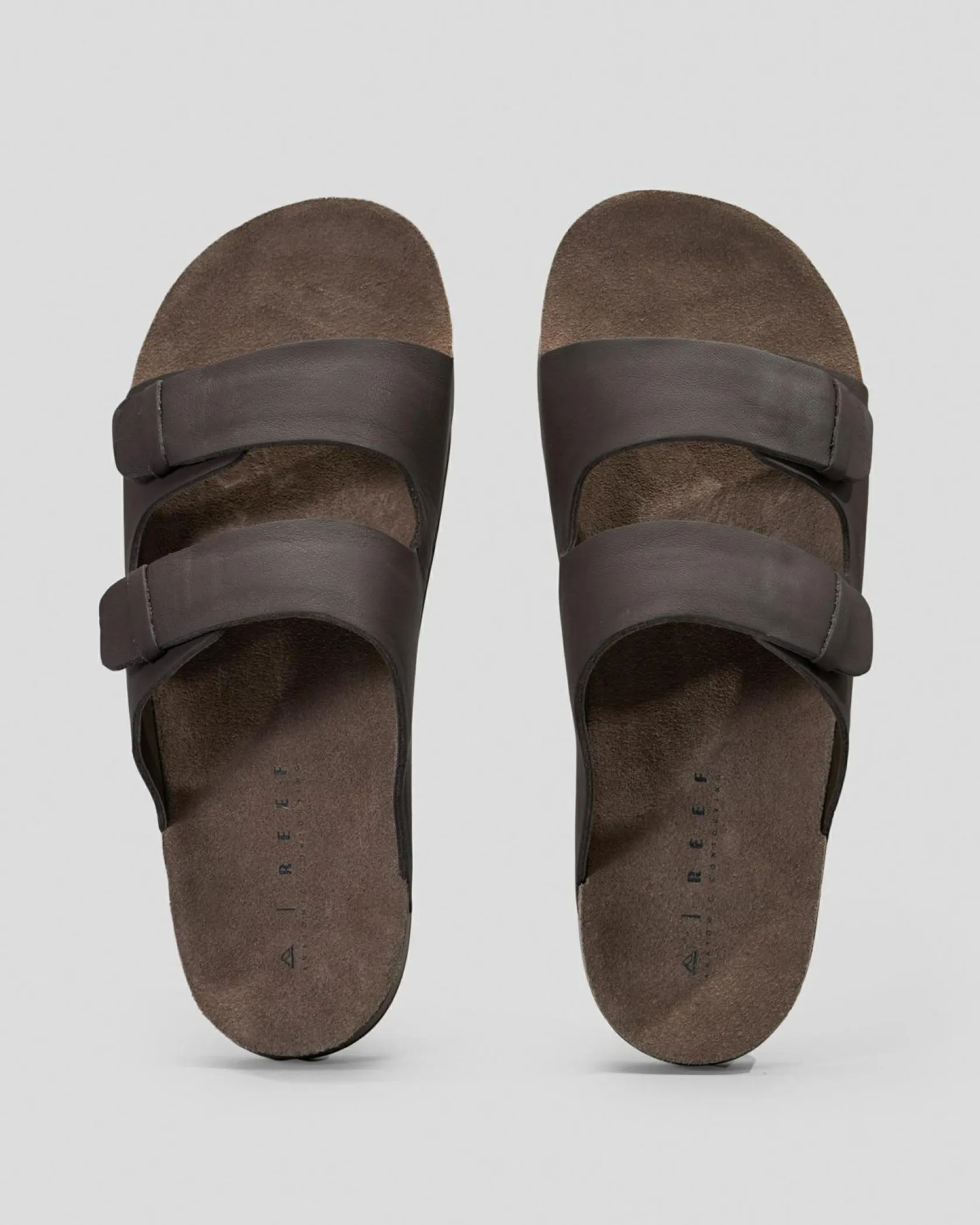Reef Ojai Two Bar Sandals Brown Leather New