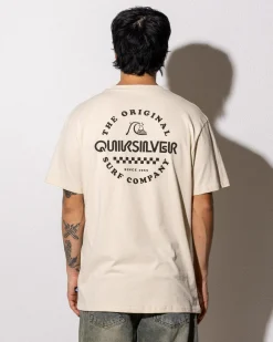 Quiksilver Omni Checked T-Shirt Fog