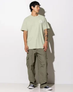 Quiksilver Omni Checked T-Shirt Desert Sage Outlet
