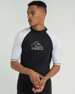 Quiksilver On Tour Short Sleeve Rash Vest Black Hot