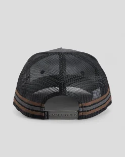 Salty Life Once Bitten 3.0 Trucker Cap Charcoal Hot