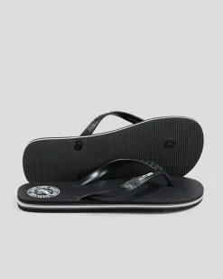 Salty Life Once Bitten Thongs Black/white Clearance