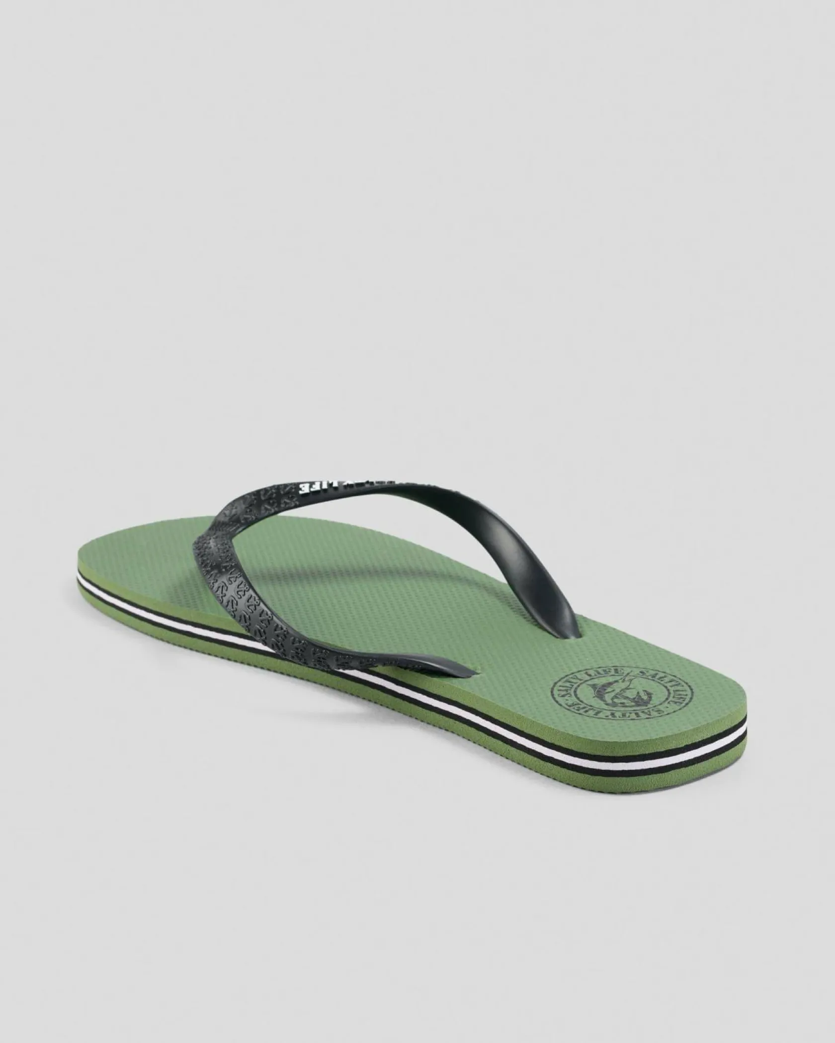 Salty Life Once Bitten Thongs Olive/black Online