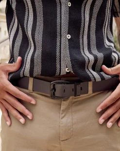 Lucid Onyx Leather Belt Stealth Outlet