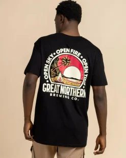 Great Northern Open Sky Open Fire T-Shirt Black Outlet