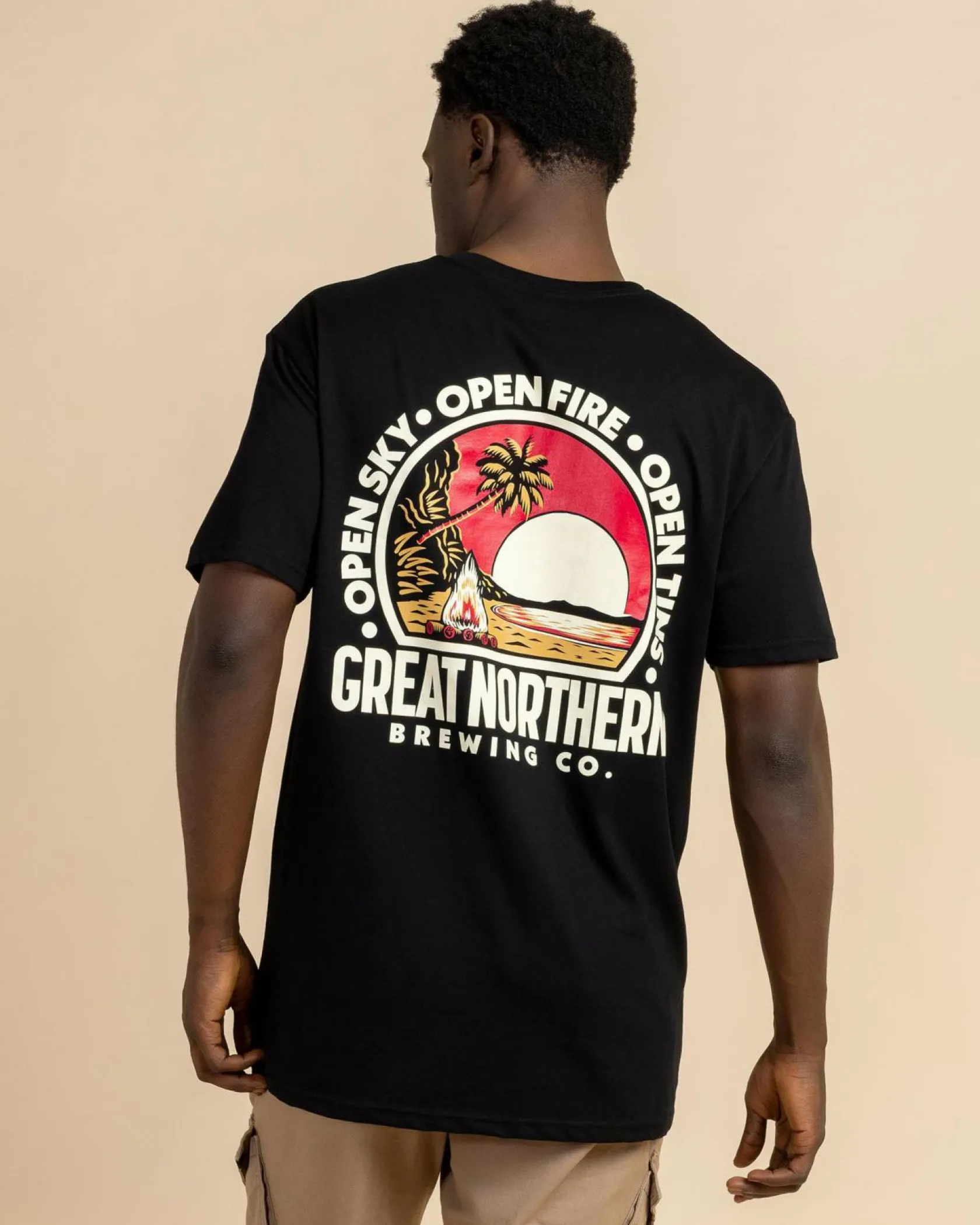 Great Northern Open Sky Open Fire T-Shirt Black Outlet