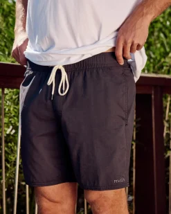 RVCA Opposites Elastic 2 Shorts Black Clearance