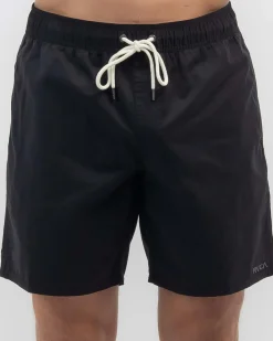 RVCA Opposites Elastic 2 Shorts Black Clearance