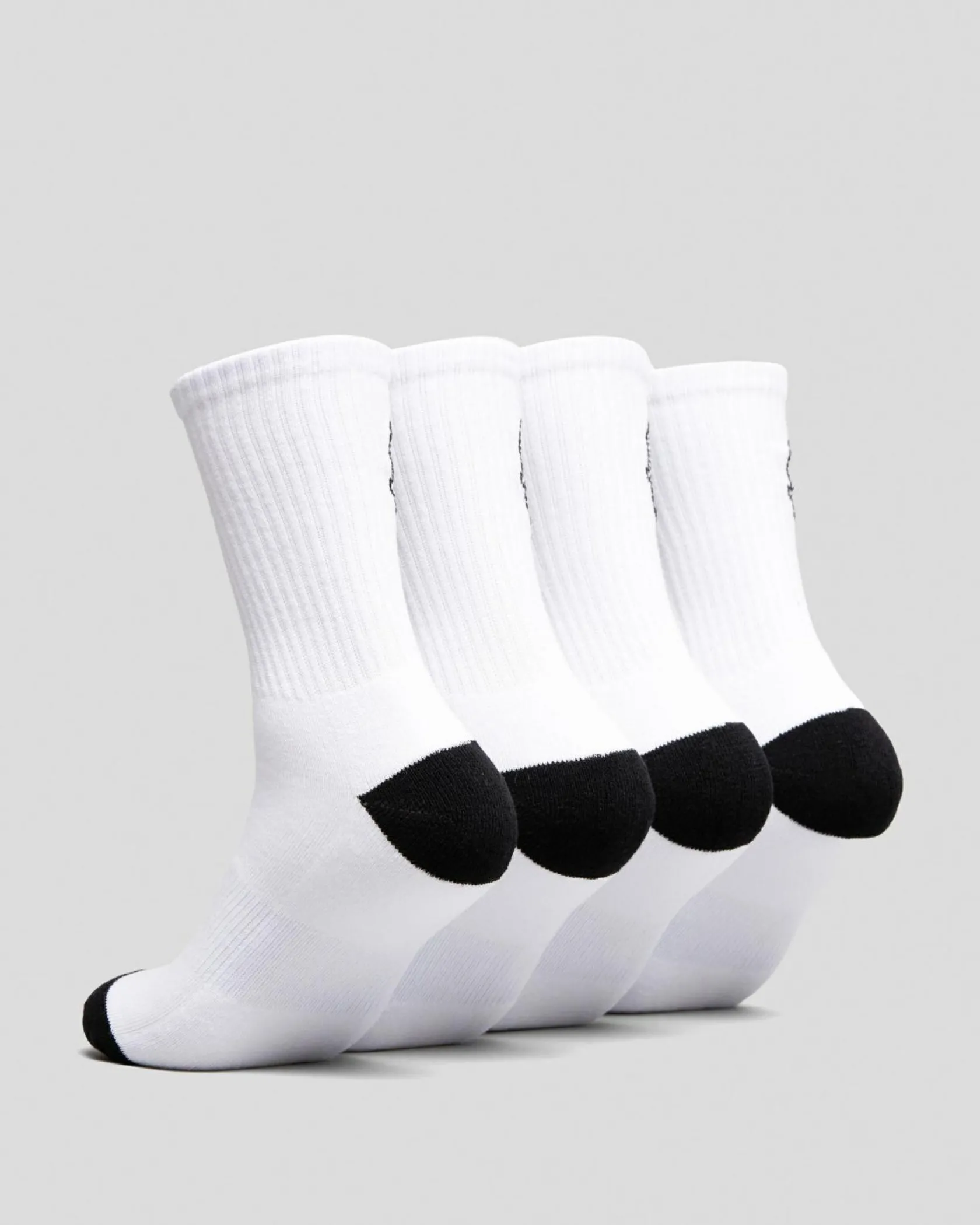 Santa Cruz Opus Dot Crew Socks 4 Pack White Discount