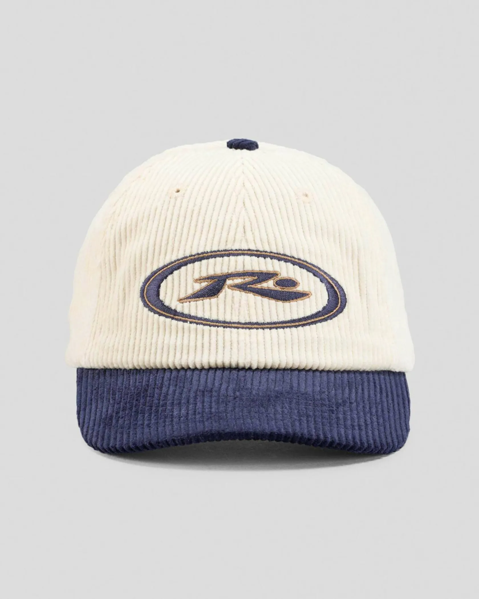 Rusty Orbit Cord Six Panel Cap Navy Blue New