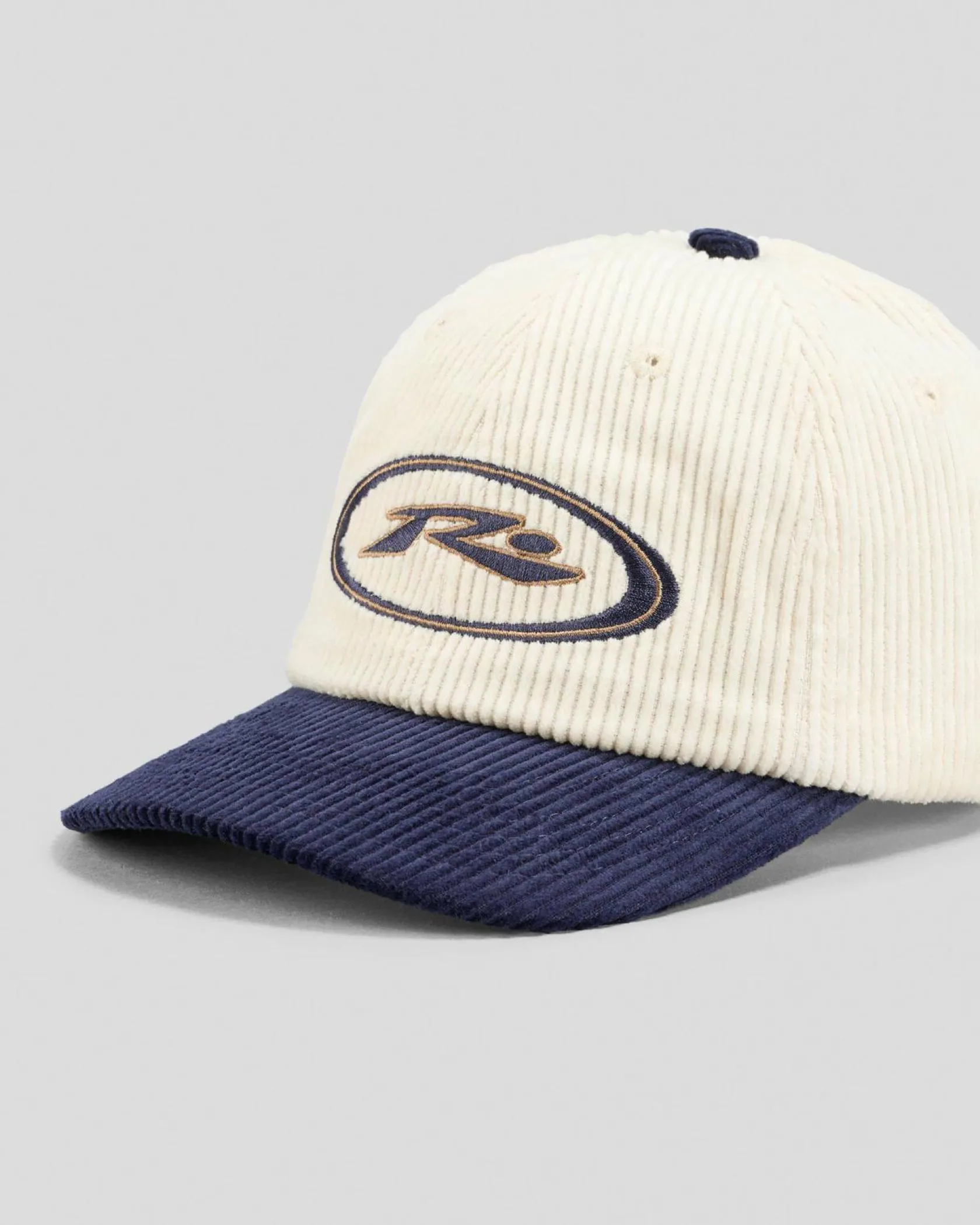 Rusty Orbit Cord Six Panel Cap Navy Blue New
