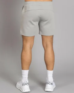 Sparta Ordain Elastic Waist Shorts Lt Grey Hot