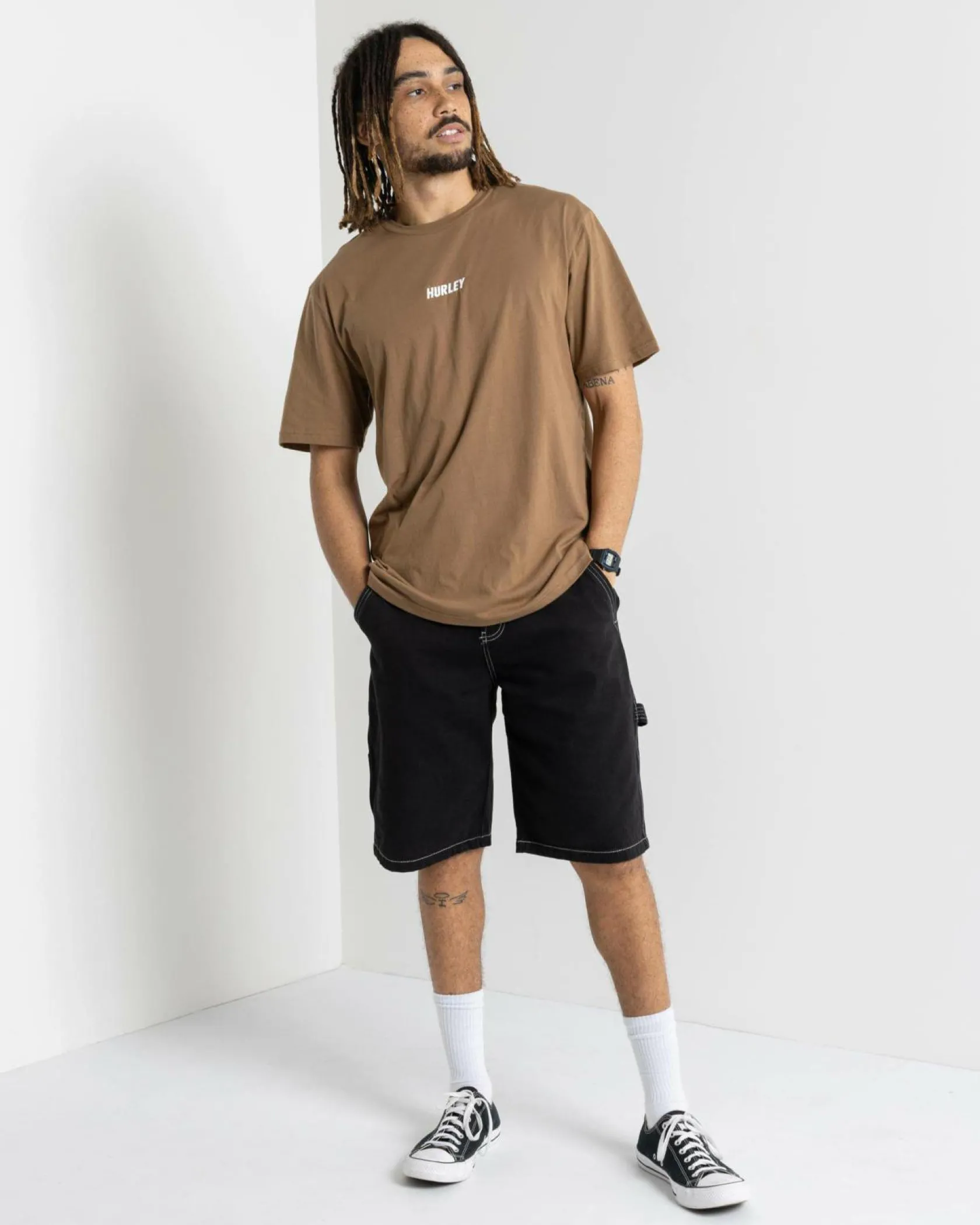 Hurley Organic Fastlane T-Shirt Cocoa Cream