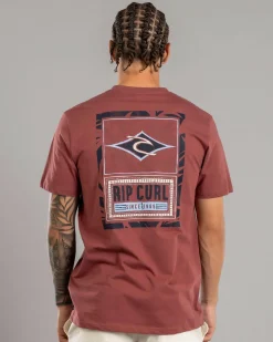 Rip Curl Origin Palms T-Shirt Apple Butter Sale