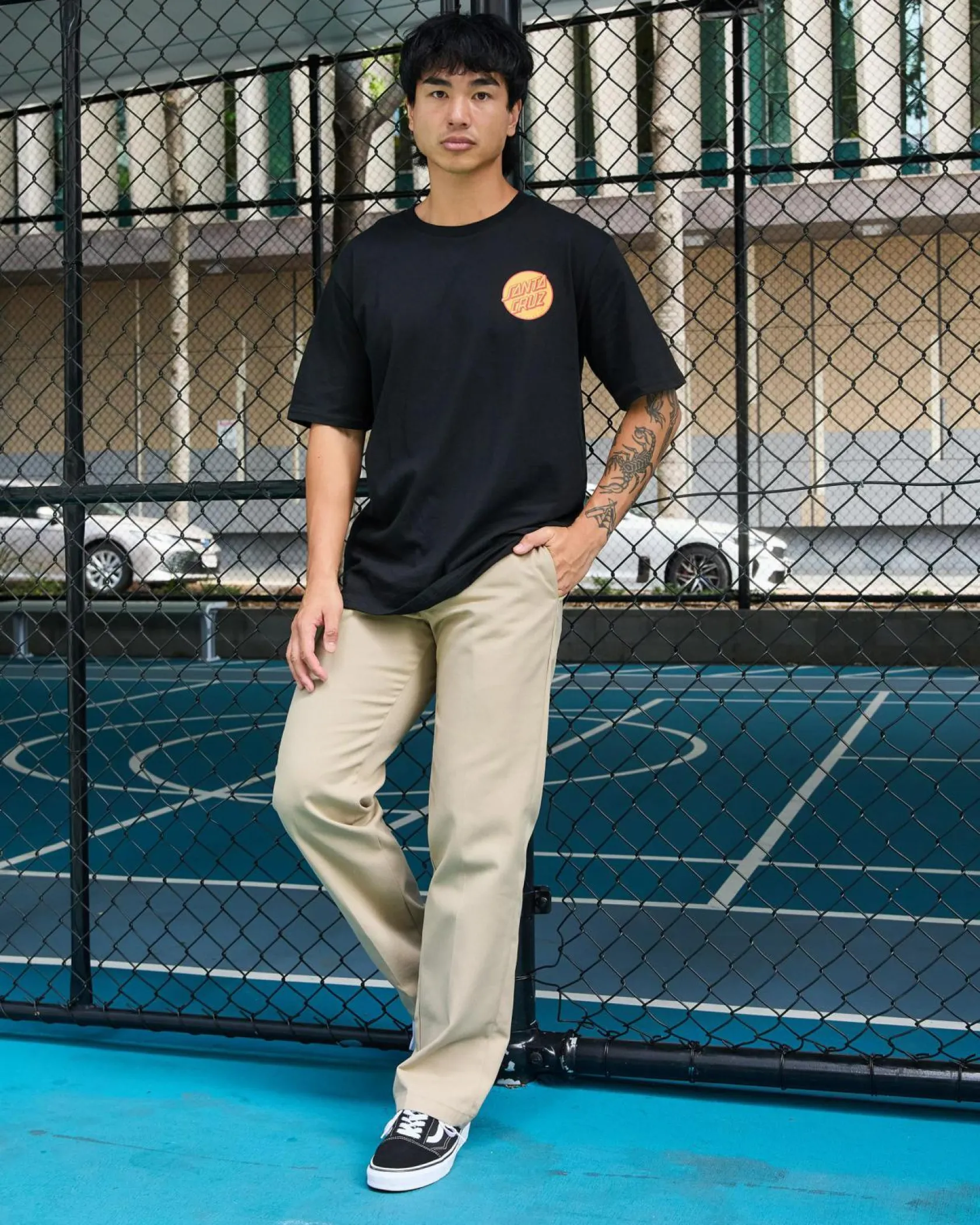 Santa Cruz Other Dot MFG Hand T-Shirt Black