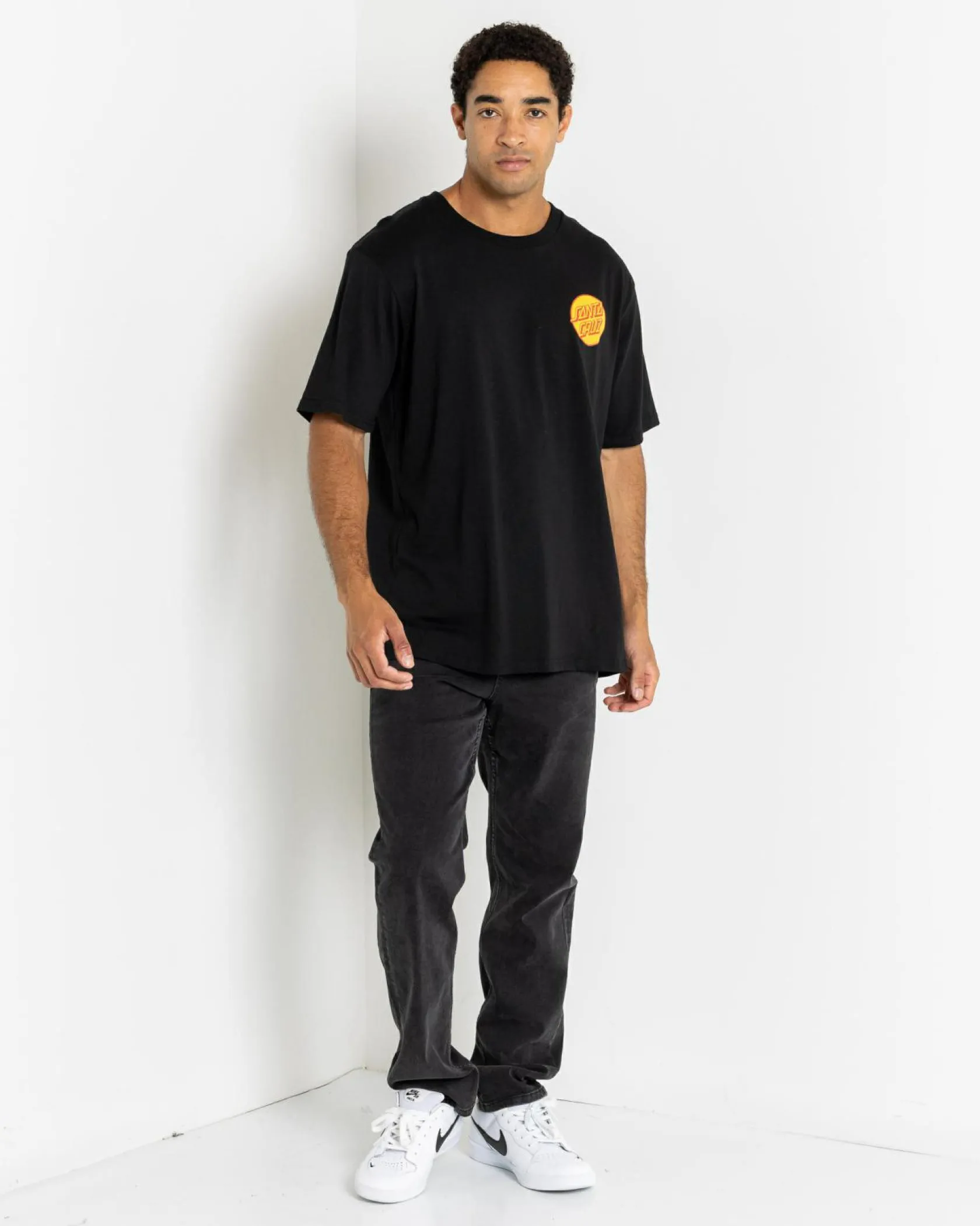 Santa Cruz Other Dot MFG Hand T-Shirt Black